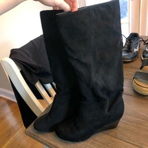 Black knee high boots!